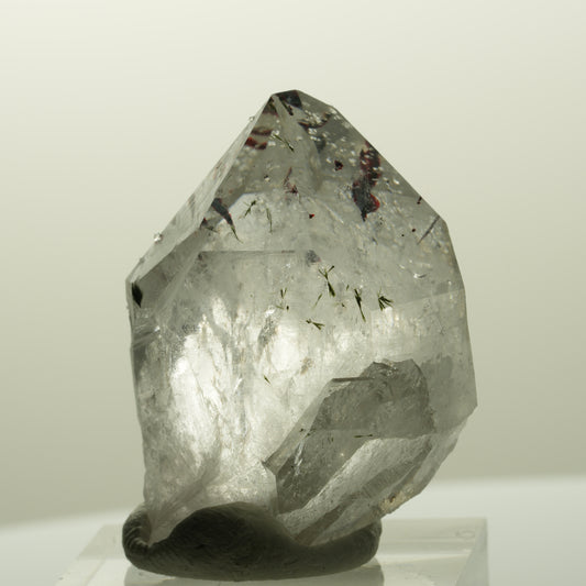 Harlekin Skelett Phantom Amethyst mit Analcim, Epidot Streep Mine, Namibia 36*28*24mm #14869