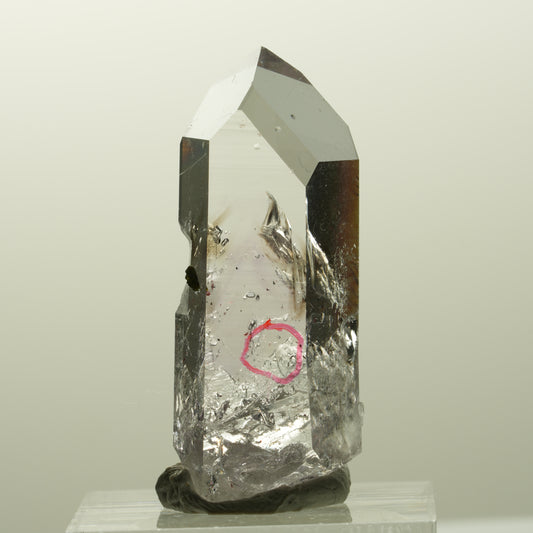 Enhydro Lemurian Phantom Amethyst, Epidot, 1x Blase Streep Mine, Namibia 39*16*10mm #14872