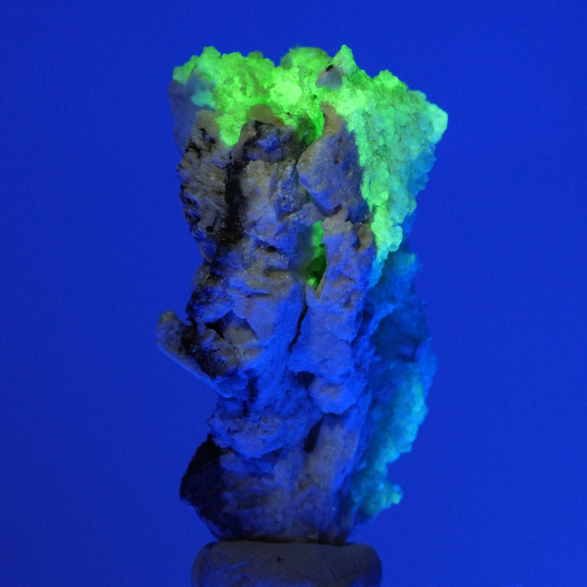 Aquamarin, Hyalit Opal auf Schörl Turmalin, Orthoklas Stufe Erongo, Namibia 48*27*23mm #14891