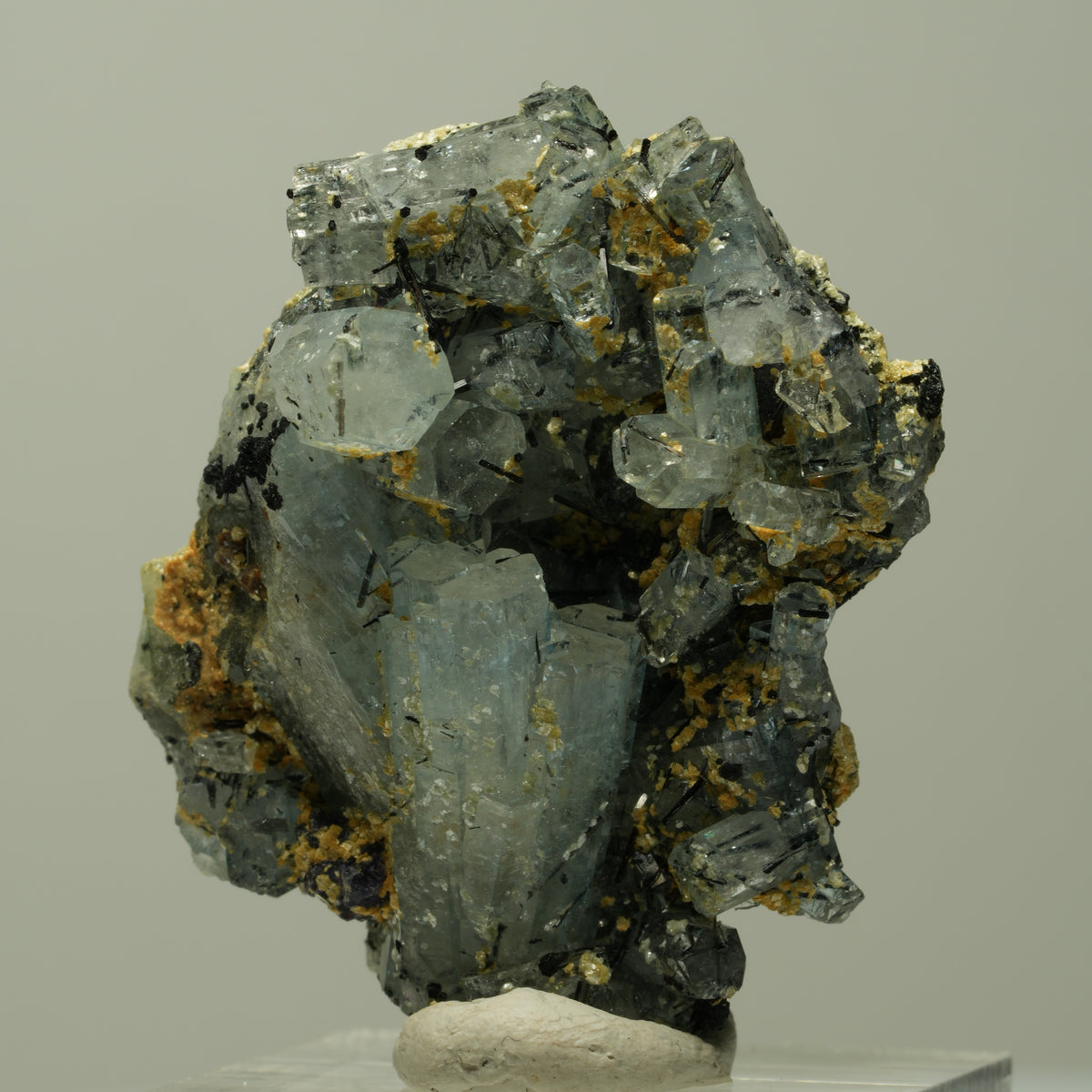 Aquamarin, Fluorit, Schörl Turmalin, Orthoklas, Muskovit Erongo, Namibia 40*33*23mm #14893