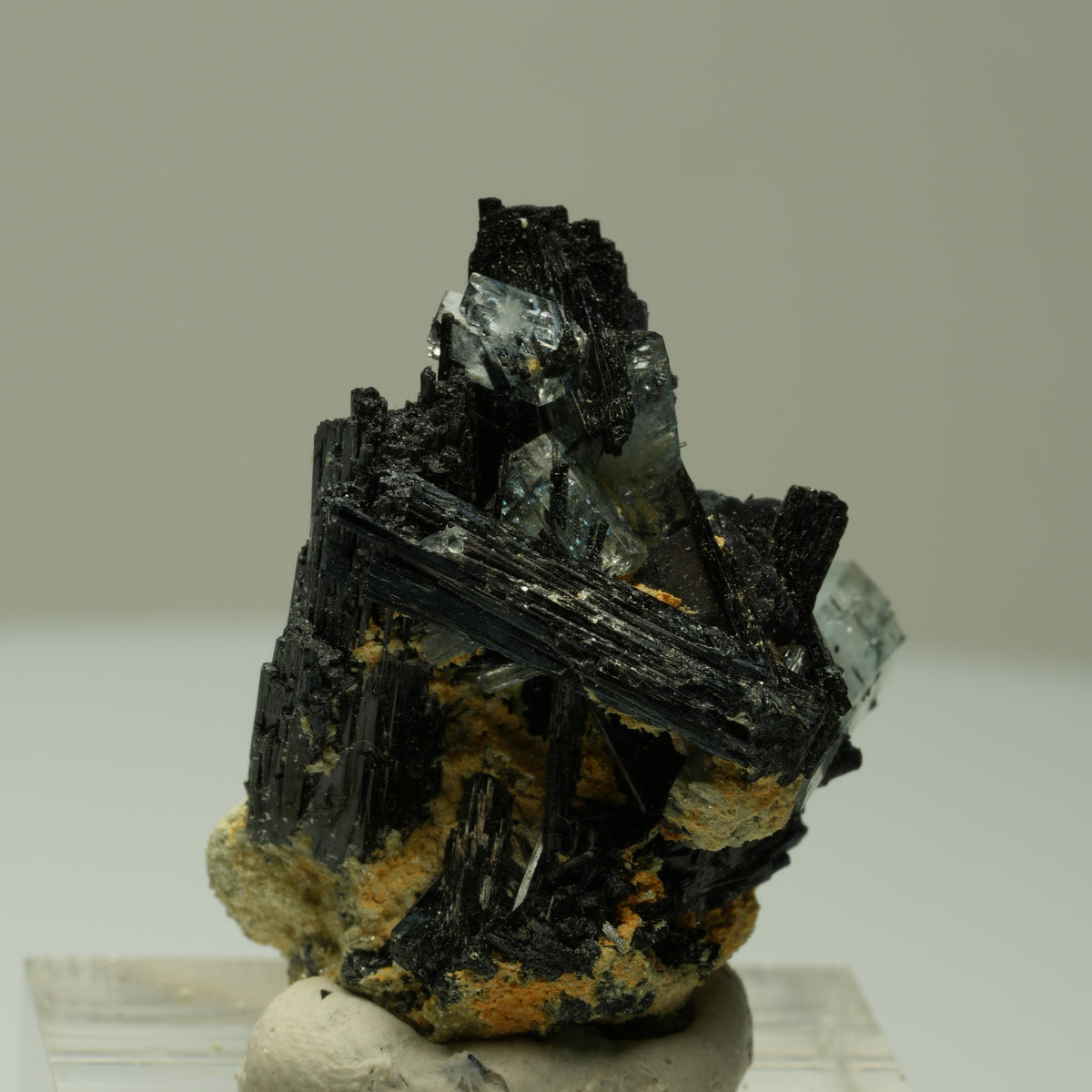 Aquamarin, Schörl Turmalin, Orthoklas, Muskovit Stufe Erongo, Namibia 30*26*25mm #14905