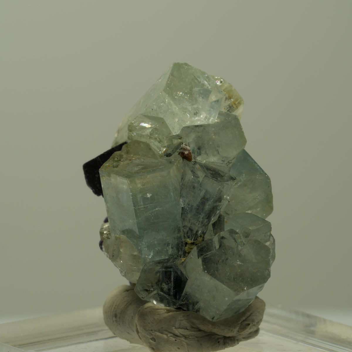 Aquamarin, Fluorit, Schörl Turmalin, Muskovit Stufe Erongo, Namibia 24*19*16mm #14910