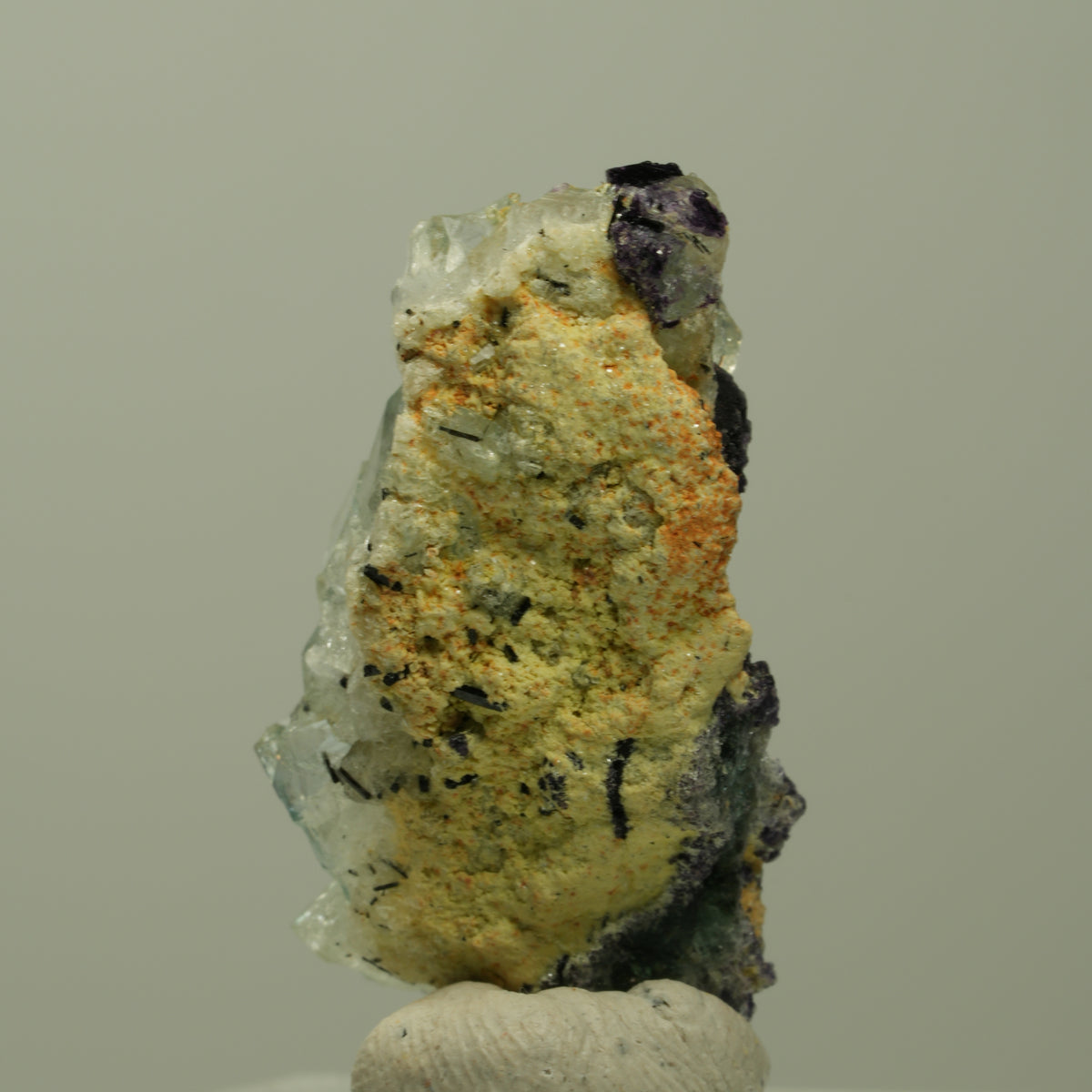 Aquamarin, Fluorit, Schörl Turmalin, Orthoklas, Muskovit Erongo, Namibia 29*16*11mm #14916
