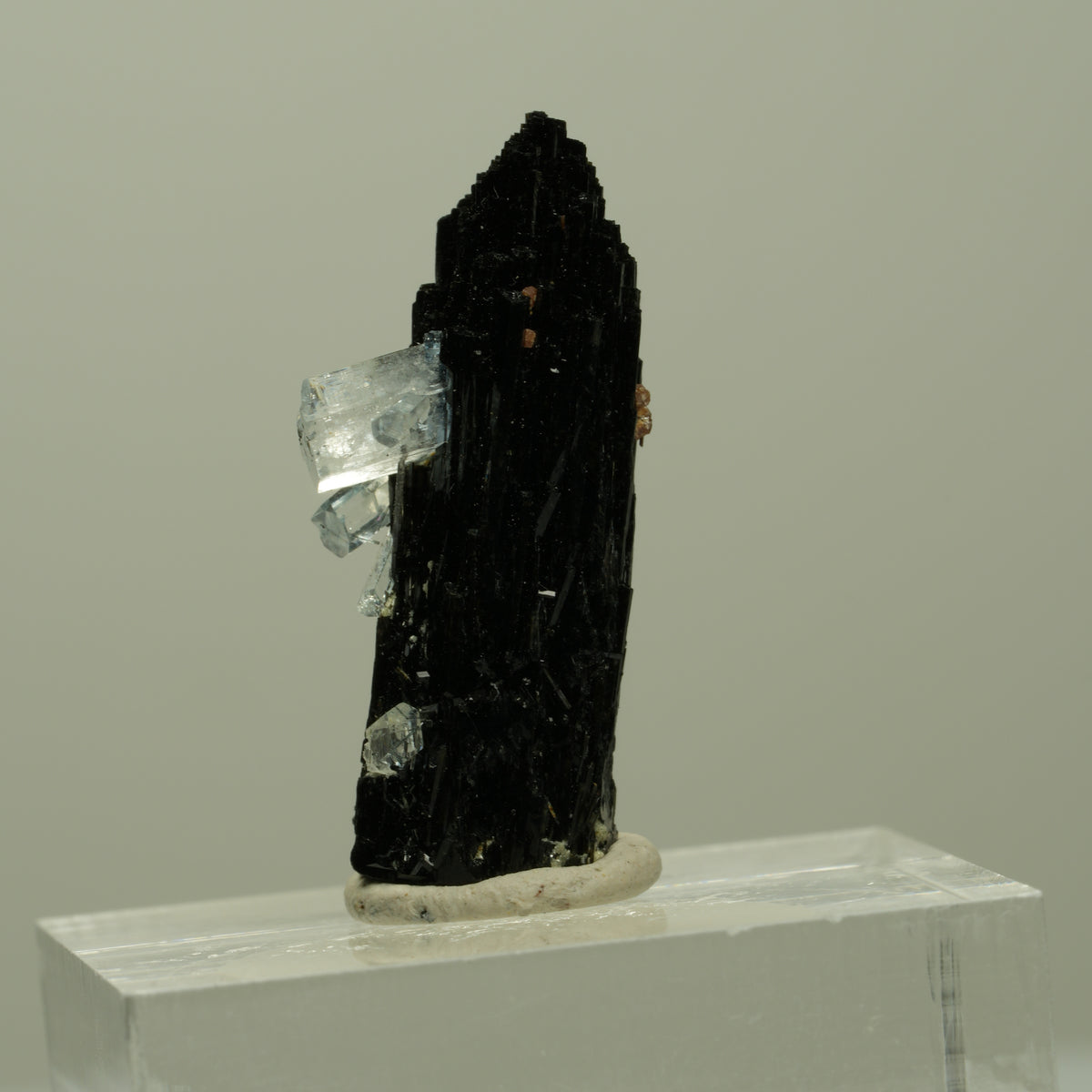 Aquamarin, Schörl Turmalin, Muskovit Stufe Erongo, Namibia 26*12*11mm #14920