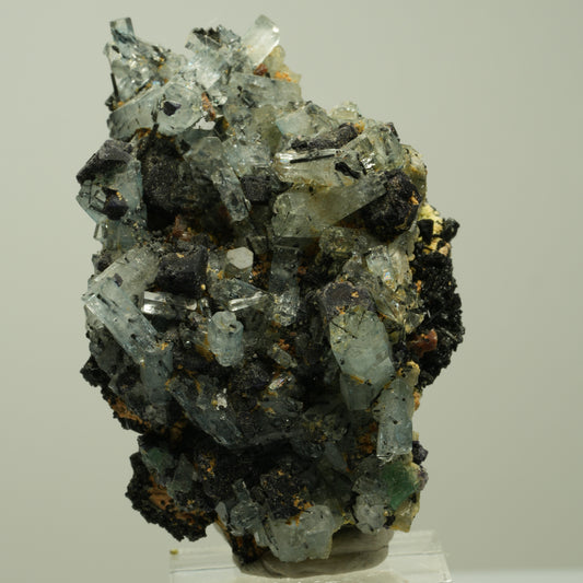 Aquamarin, Fluorit, Schörl Turmalin, Orthoklas Stufe Erongo, Namibia 63*39*41mm #14937