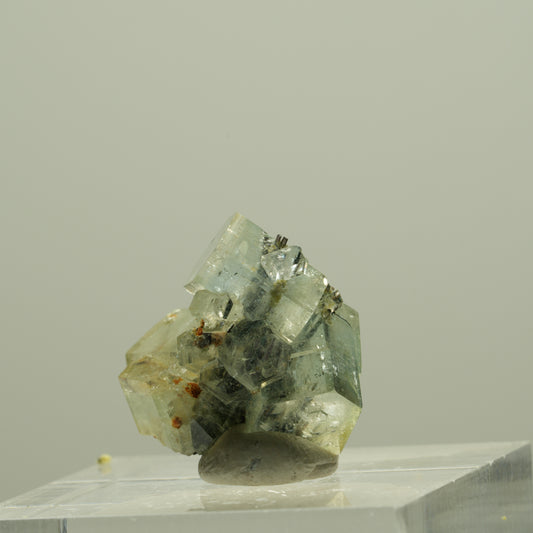 Aquamarin, Schörl Turmalin, Muskovit Stufe Erongo, Namibia 16*16*12mm #14940