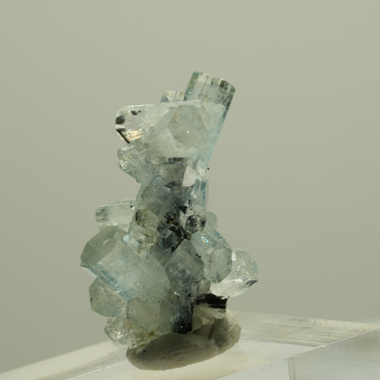 Aquamarin, Schörl Turmalin, Orthoklas Stufe Erongo, Namibia 26*16*16mm #14941