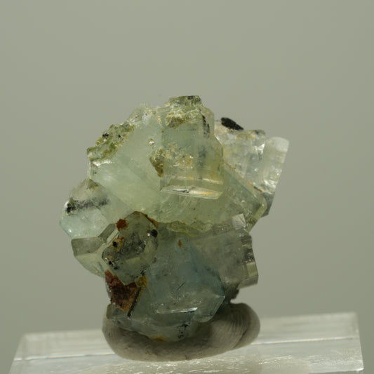 Aquamarin, Fluorit, Schörl Turmalin, Muskovit Stufe Erongo, Namibia 22*19*19mm #14942