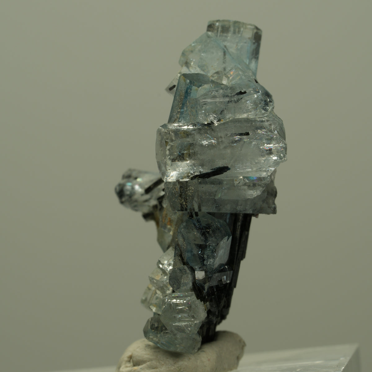 Seltene Aquamarin, Schörl Turmalin Stufe Erongo, Namibia 31*19*13mm #14955