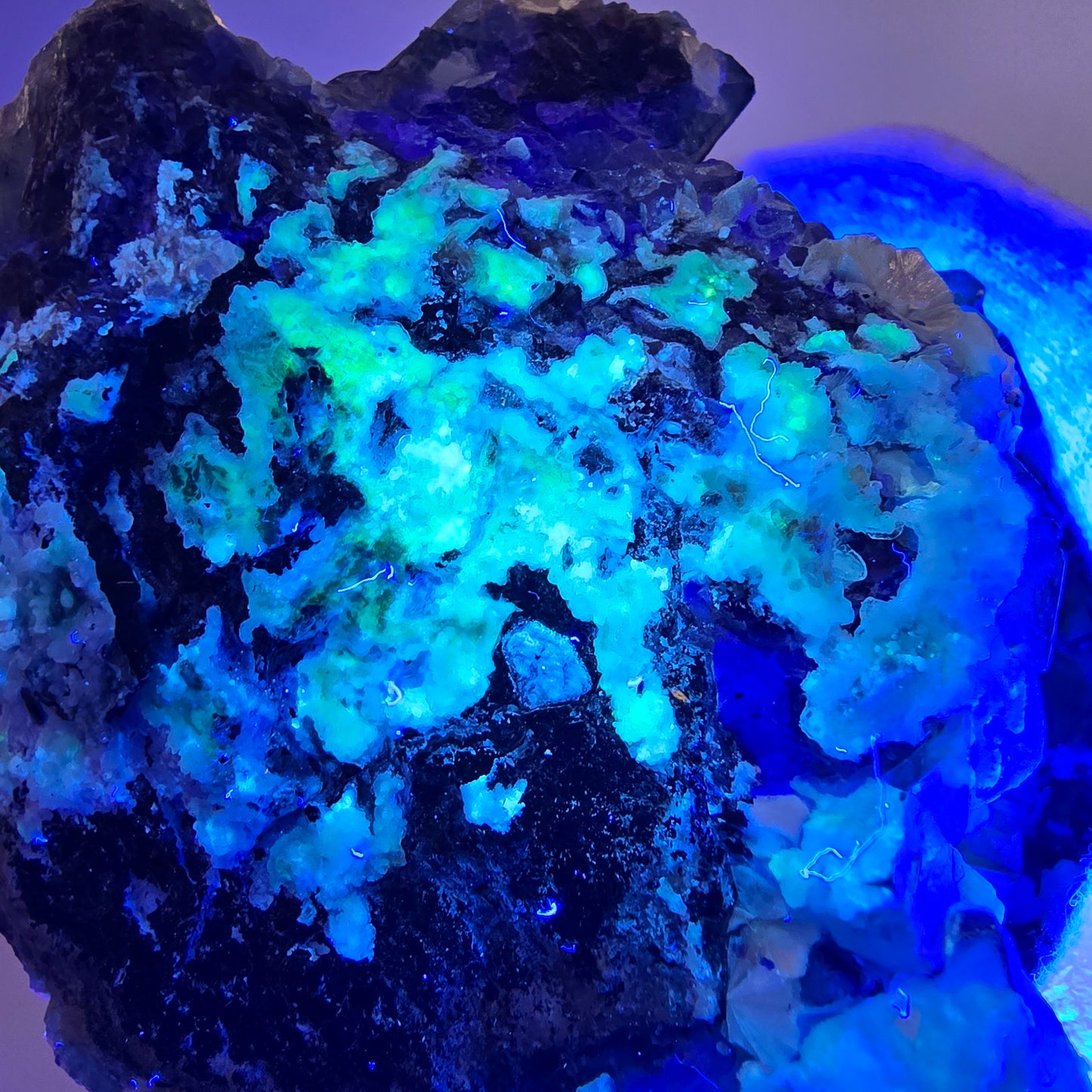 Fluorite fantôme XL, muscovite, hyalite, quartz fumé, tourmaline Schörl, Erongo, Namibie, 134 x 100 x 77 mm