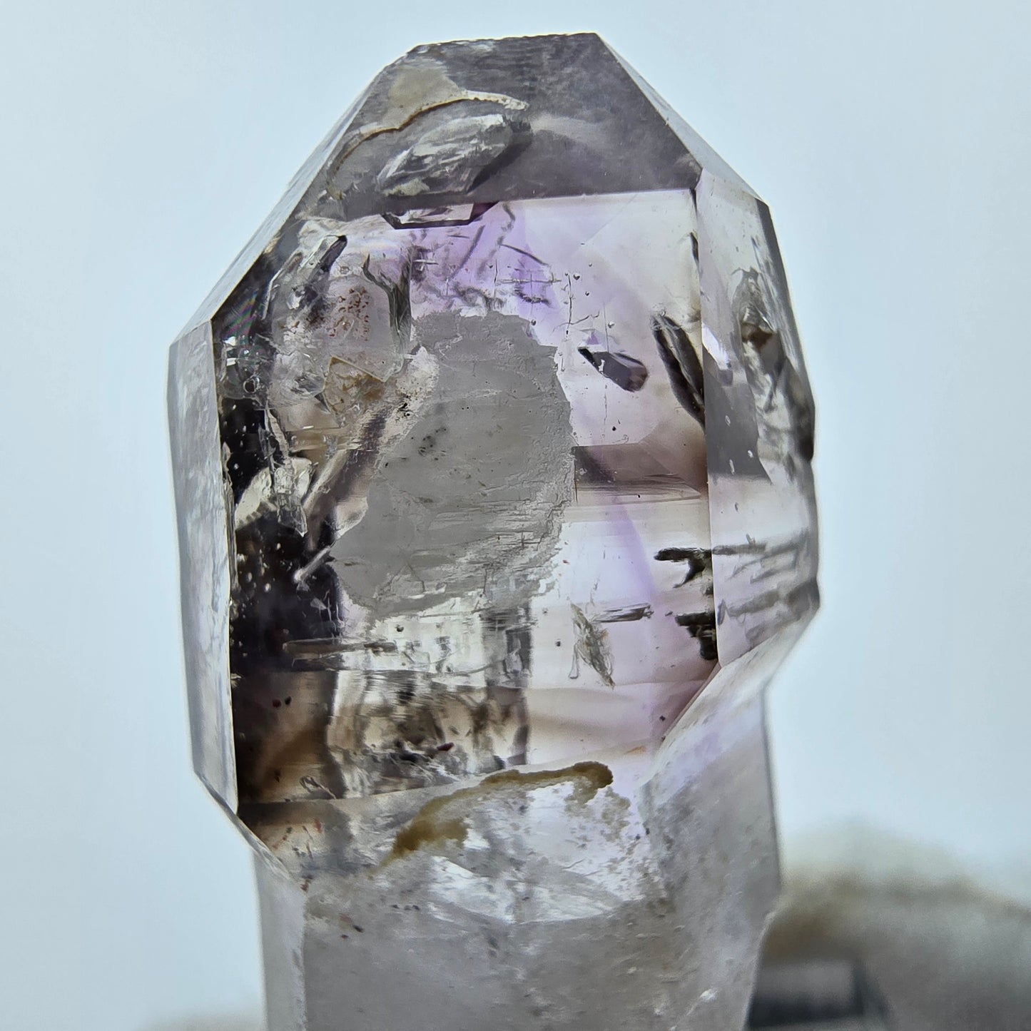 Sceptre d'améthyste fantôme Enhydro 2x Bubble Goboboseb, Namibie 38*20*16mm Collection