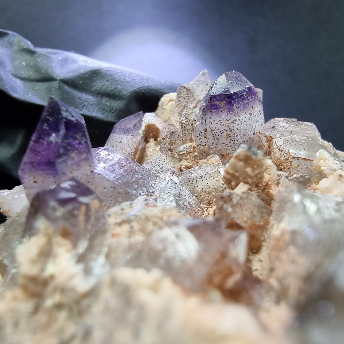 Seltene Brandberg Amethyst Stufe lila 44*42*27mm Brandberg, Namibia Sammlung