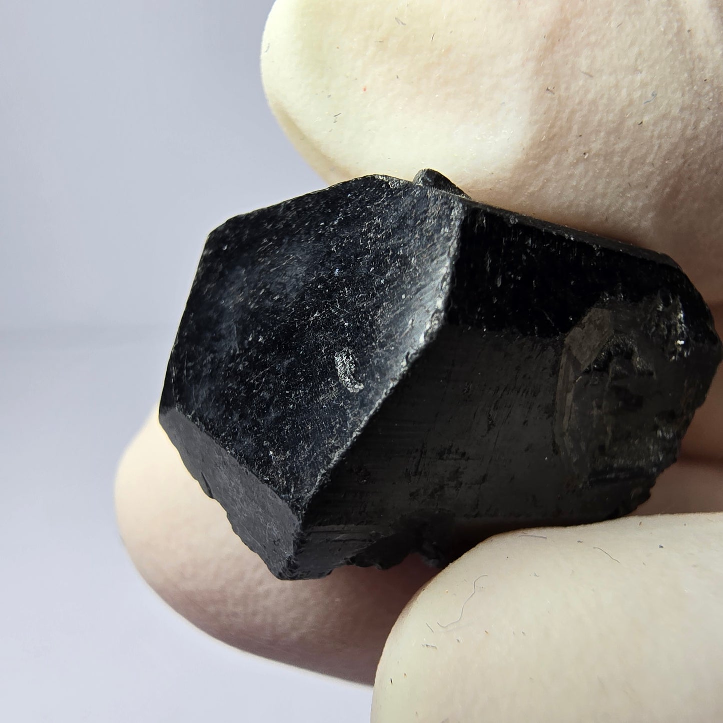 Symmetrischer Schörl Turmalin schwarz Erongo, Namibia 22*15*15mm Sammlung