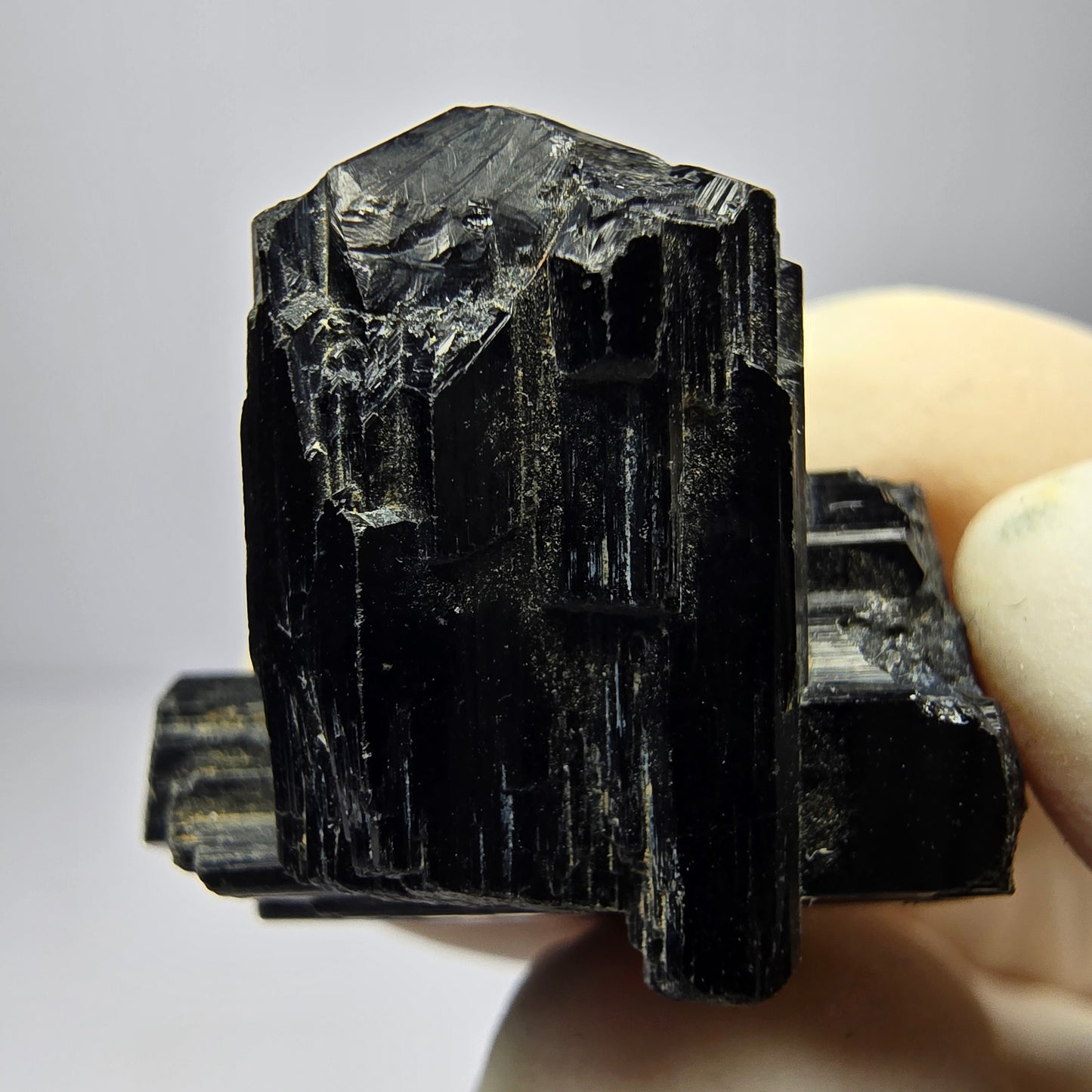 Schöne Schörl Turmalin Stufe schwarz Erongo, Namibia 24*21*14mm Sammlung