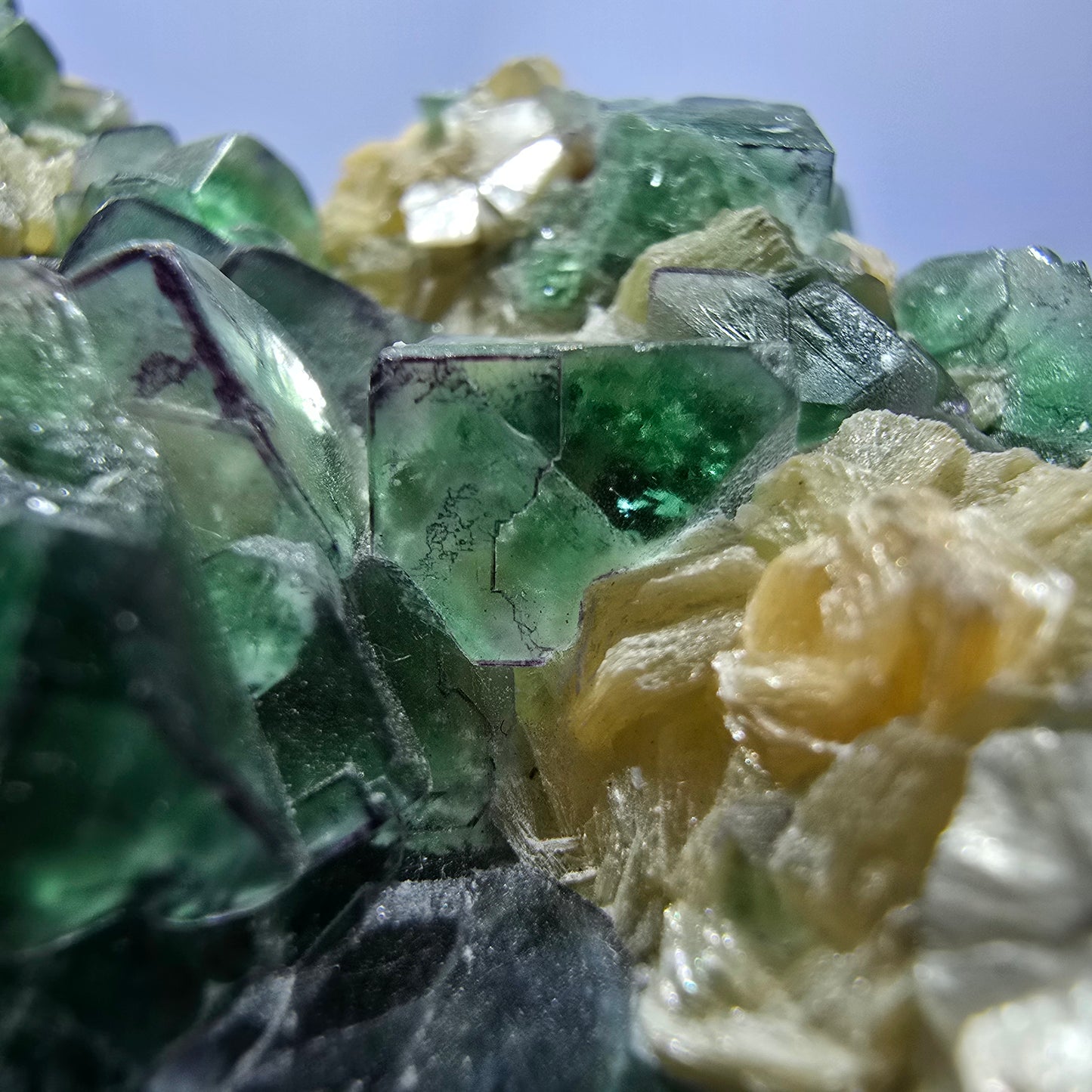 Phantom Fluorite Cube Schorl Tourmaline Muscovite Specimen Erongo Namibia 102*62*54mm