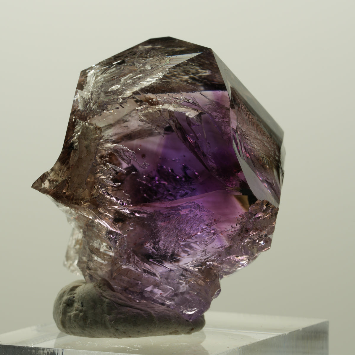 Skelett Phantom Amethyst Doppelender Zepter Spitze Goboboseb, Namibia 34*33*32mm #15002