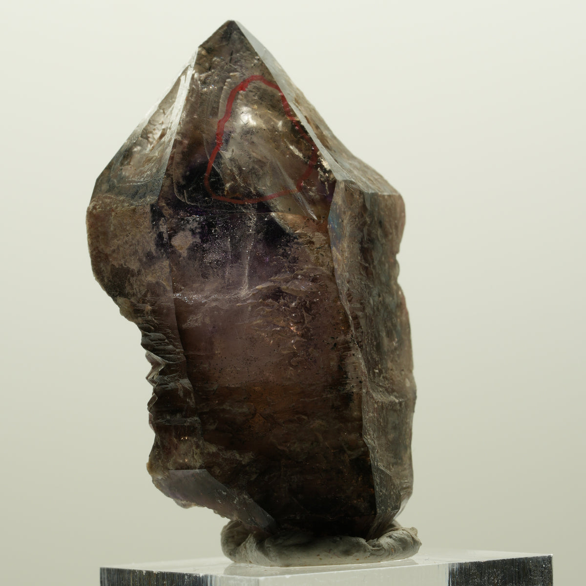 Enhydro Skelett Phantom Amethyst, große Blase Brandberg, Namibia 50*35*23mm #15006