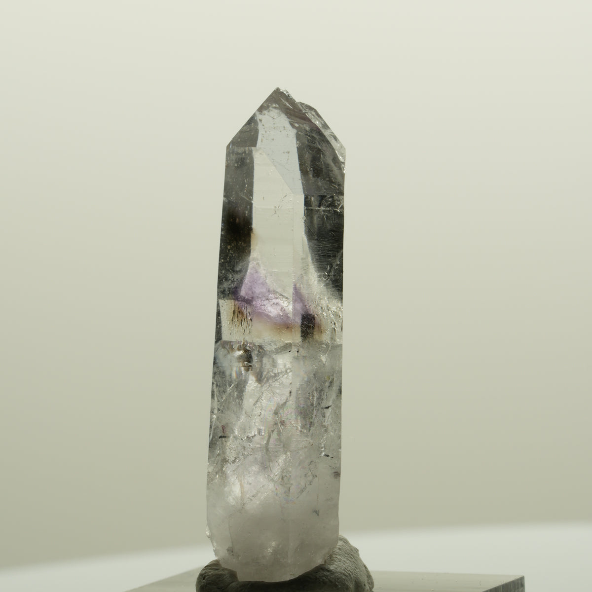 Harlekin Lemurian Phantom Amethyst Spitze Streep Mine, Goboboseb, Namibia 42*13*10mm #15019