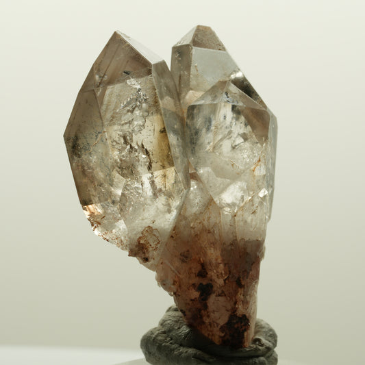 Enhydro Phantom Rauchquarz Skelett DT Zepter, 1x Blase Goboboseb, Namibia 48*37*22mm #15030