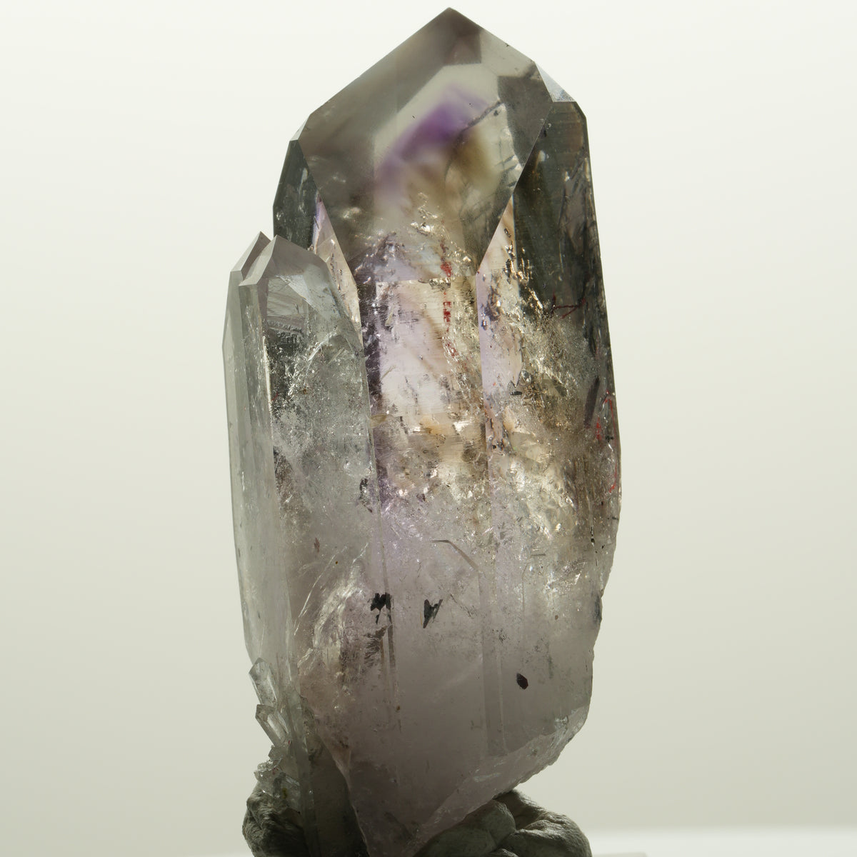 Enhydro Harlekin Skelett Phantom Amethyst Analcim, 1x Blase Streep Mine Namibia 57*26*21mm #15038