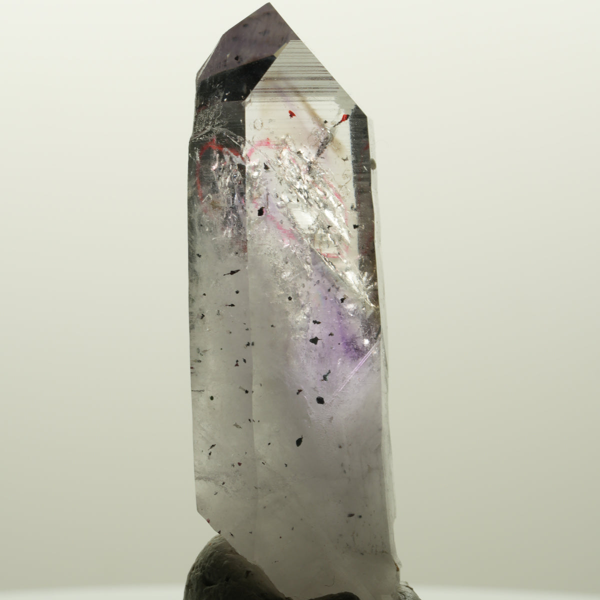 Enhydro Harlekin Skelett Phantom Amethyst Prehnit, 1x Blase Streep Mine Namibia 56*22*14mm #15040
