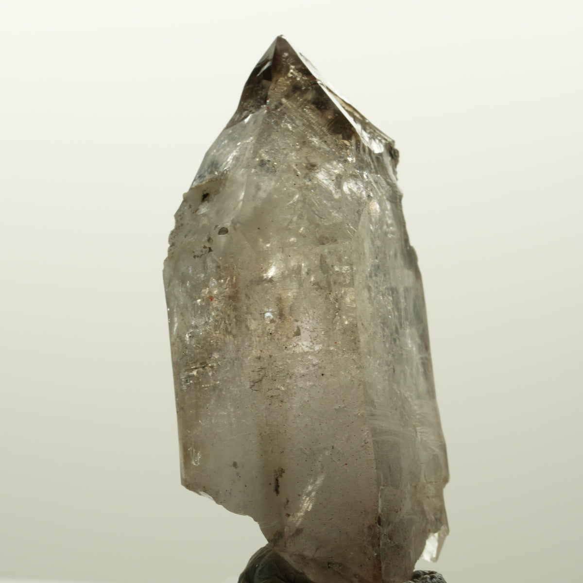Seltene Phantom Skelett Rauchquarz Spitze Goboboseb, Namibia 65*37*24mm #15043