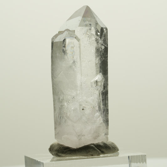 Lemurian Skelett Phantom Amethyst mit Hämatit Streep Mine, Namibia 44*17*15mm #15061