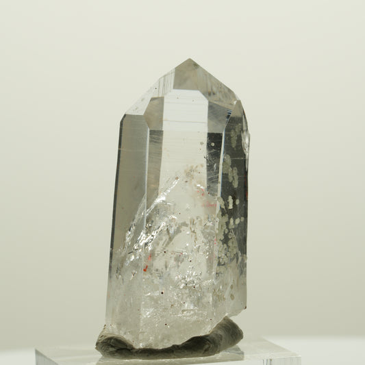 Enhydro Lemurian Phantom Rauchquarz, Analcim, Hämatit Streep Mine Namibia 39*20*15mm #15063