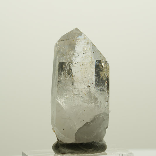 Lemurian Phantom Rauchquarz mit Analcim, Hämatit, Epidot Streep Mine, Namibia 40*20*18mm #15065