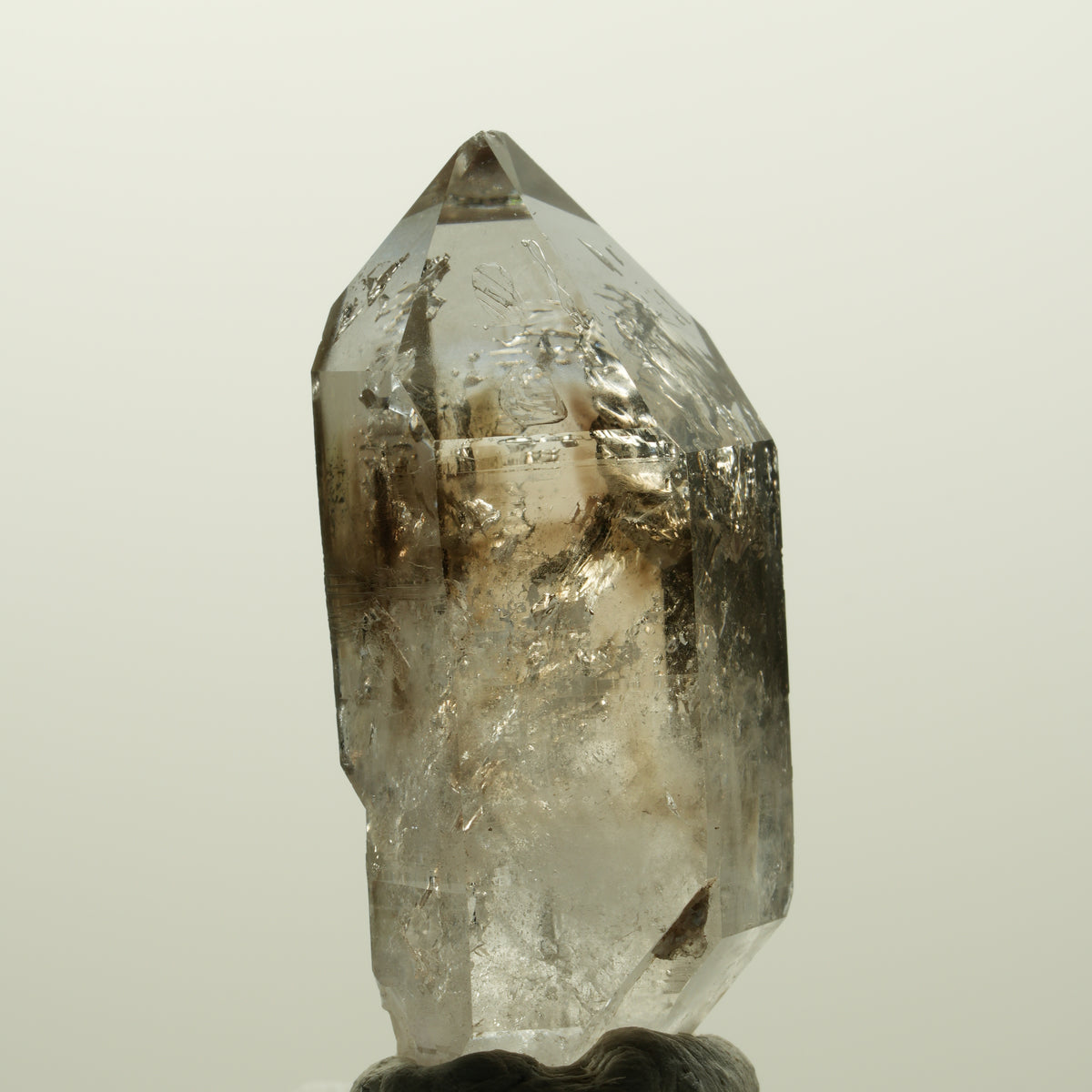 Skelett Phantom Rauchquarz Doppelender Zepter Streep Mine, Namibia 44*21*17mm #15067