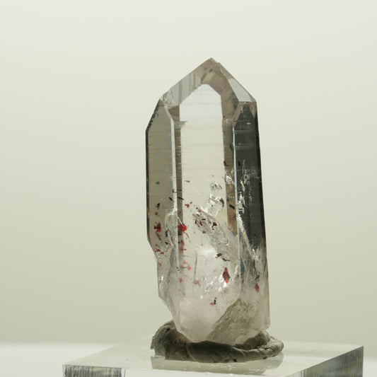Enhydro Harlekin Lemurian Phantom Quarz, 1x Blase Streep Mine Namibia 37*22*14mm #15075