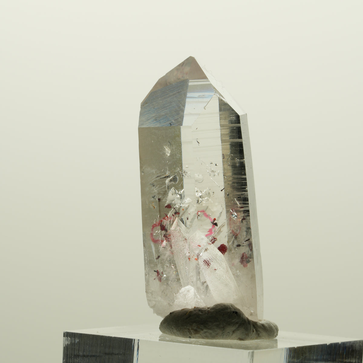 Enhydro Harlekin Lemurian Phantom Quarz, 1x Blase Streep Mine Namibia 37*22*14mm #15075