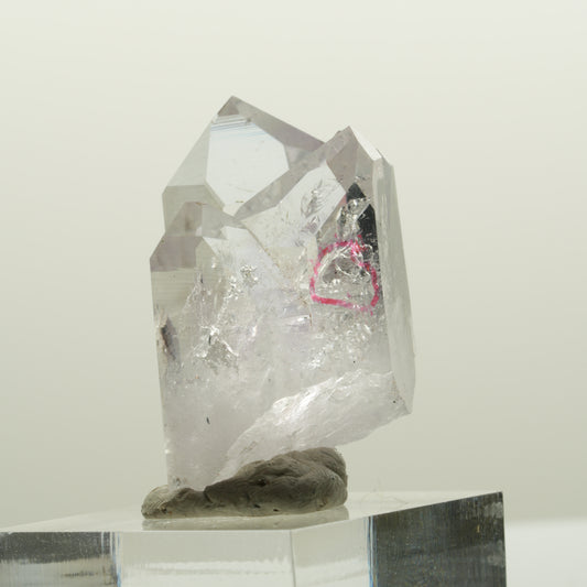 Enhydro Skelett Phantom Amethyst mit Hämatit, 1x Blase Streep Mine, Namibia 34*23*19mm #15077