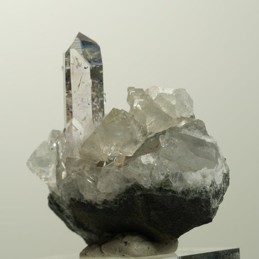 Lemurian Phantom Amethyst Analcim Hämatit Calcit auf Matrix Streep Mine Namibia 41*41*21mm #15078