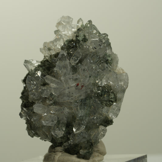 Harlekin Starburst Quarz, Epidot auf Matrix Streep Mine, Namibia 38*30*21mm #15095