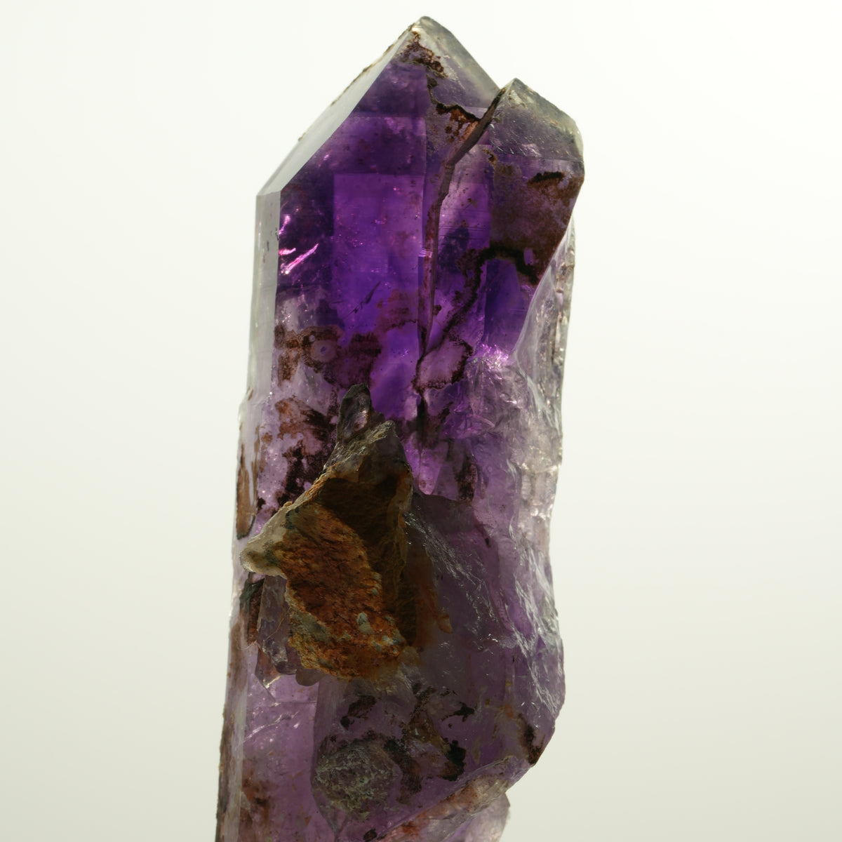 Enhydro Squelette Fantôme Améthyste double extrémité, 1x bulle Brandberg, Namibie 90*41*32mm #15114