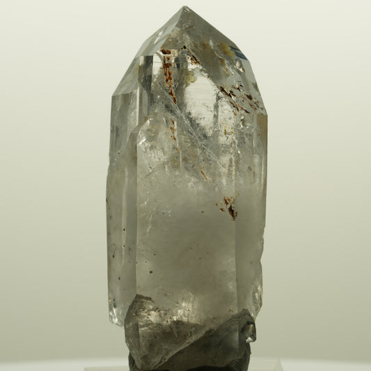 Lemurian Skelett Rauchquarz mit Hämatit, Epidot Streep Mine, Namibia 56*24*19mm #15129