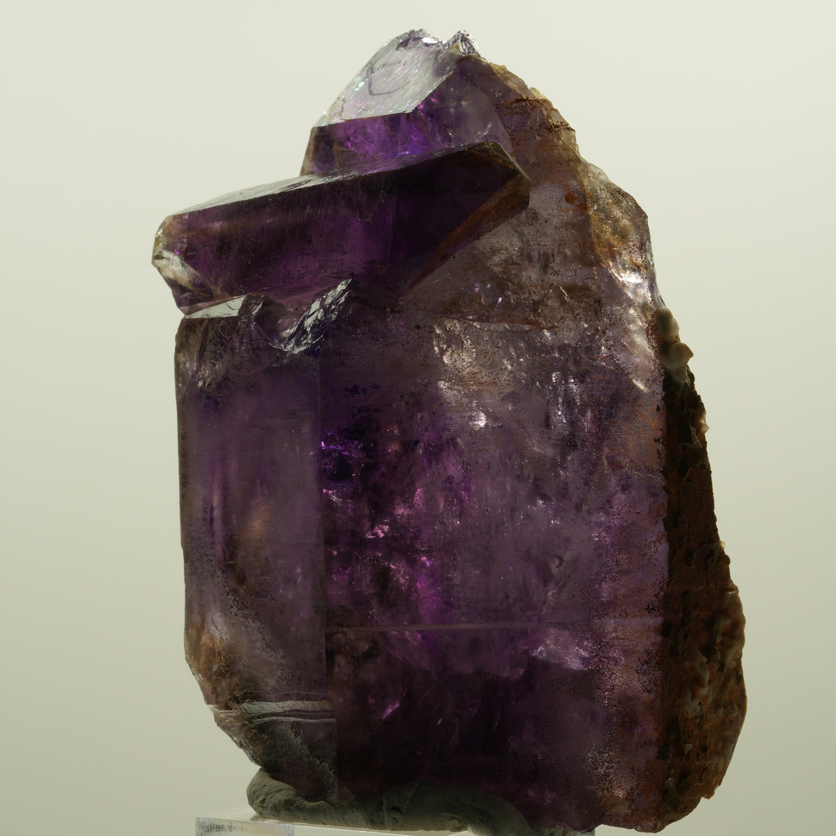 Seltene Skelett Phantom Amethyst Spitze Goboboseb, Namibia 91*58*39mm #15162