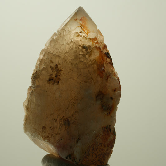 Kaktusquarz, Spirit Phantom Rauchquarz mit Hyalit Opal Erongo Namibia 67*39*32mm #15164