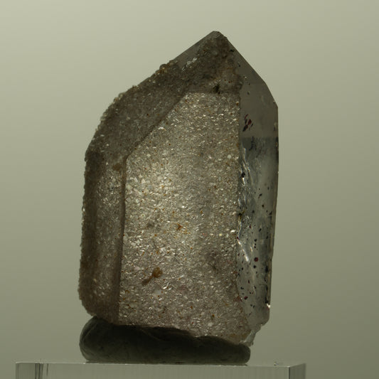 Harlekin Skelett Phantom Amethyst mit Analcim Streep Mine, Namibia 38*26*19mm #15181