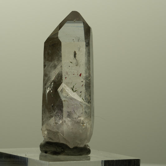 Harlekin Lemurian Skelett Phantom Amethyst Streep Mine, Namibia 39*17*12mm #15183