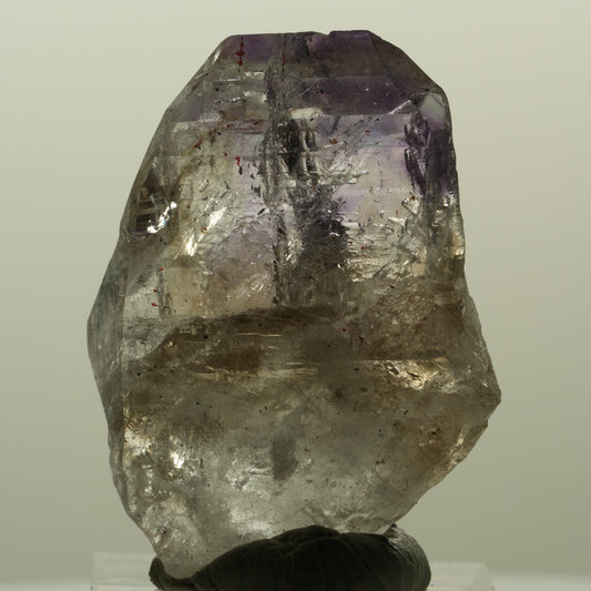 Harlekin Skelett Phantom Amethyst mit Analcim Streep Mine, Namibia 41*30*13mm #15189