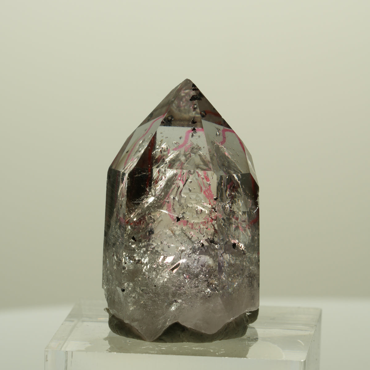 Enhydro Harlekin Skelett Phantom Amethyst Analcim, 3x Blase Streep Mine Namibia 30*18*16mm #15218