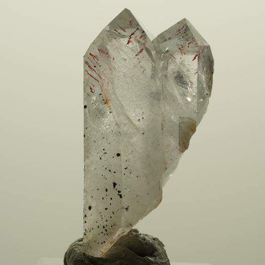Harlekin Lemurian Skelett Phantom Rauchquarz Streep Mine, Namibia 45*22*16mm #15222