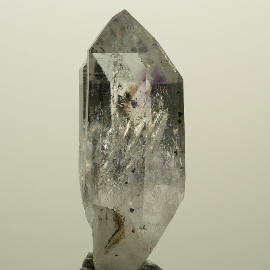 Harlekin Lemurian Phantom Amethyst mit Epidot Streep Mine, Namibia 49*18*17mm #15224