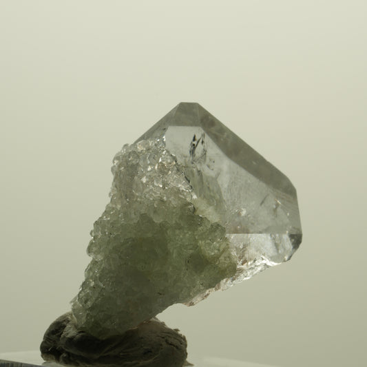 Lemurian Skelett Phantom Amethyst mit Analcim, Prehnit Streep Mine, Namibia 34*26*21mm #15229