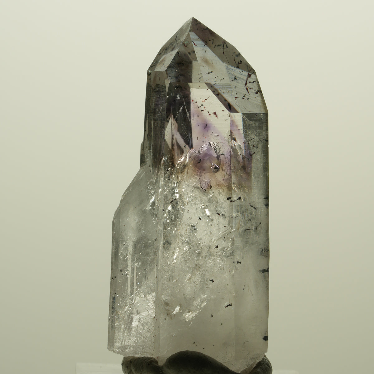 Harlekin Lemurian Skelett Phantom Amethyst Streep Mine, Namibia 48*21*17mm #15236