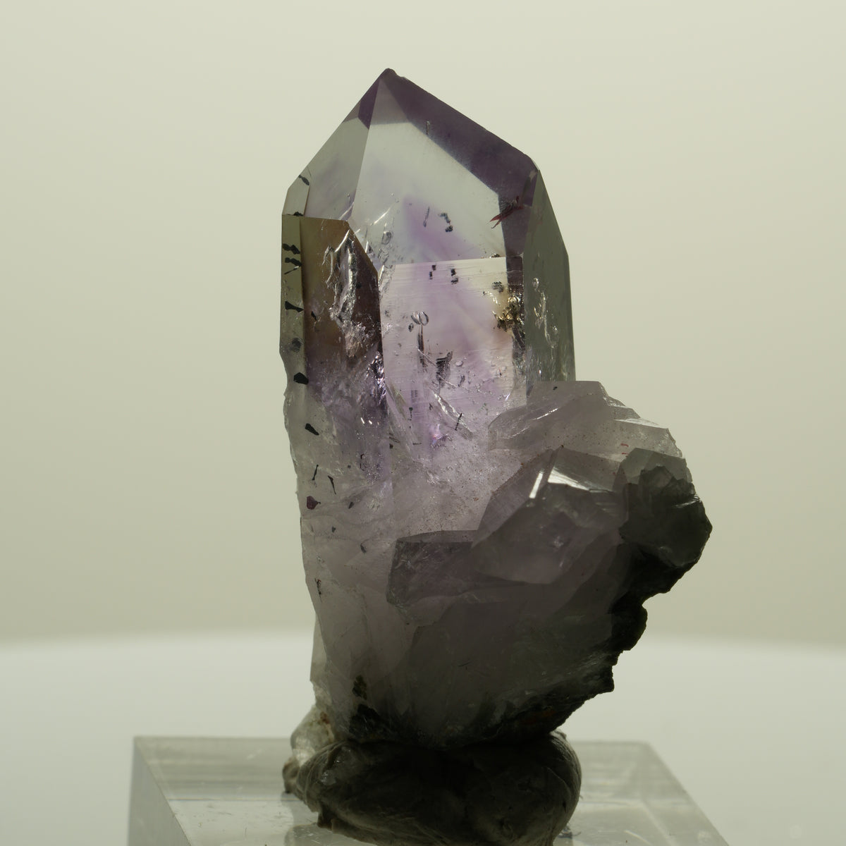 Harlekin Lemurian Skelett Phantom Amethyst, Epidot, Matrix Streep Mine, Namibia 40*32*17mm #15240