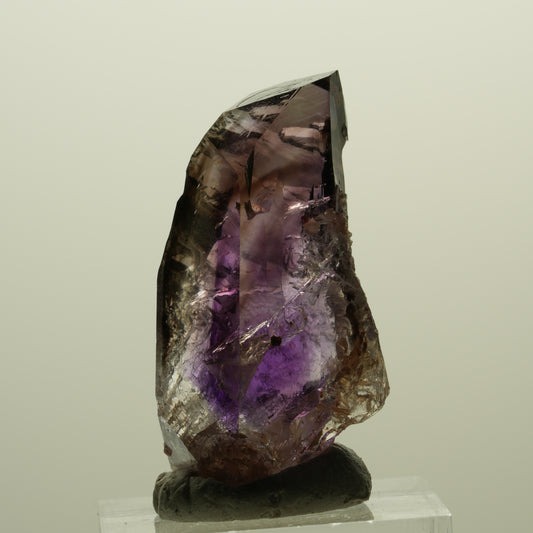 Seltene Skelett Phantom Amethyst Spitze Goboboseb, Namibia 41*21*18mm #15241