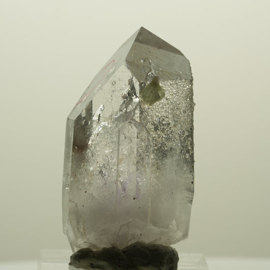 Enhydro Lemurian Phantom Amethyst, Analcim Prehnit Hämatit Streep Mine Namibia 44*23*17mm #15251